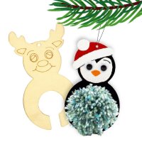 Pompon-Anh&auml;nger Weihnachten