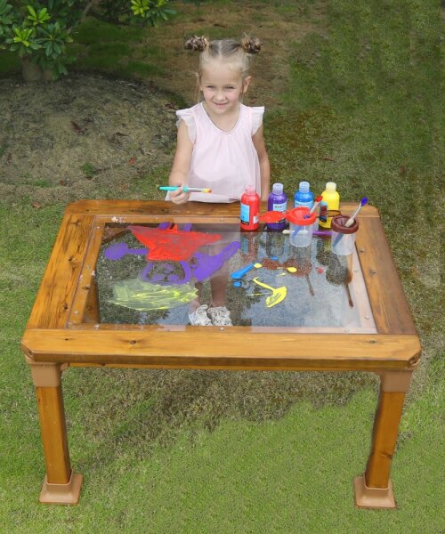 Outdoor Tisch, transparent Produkt von oben