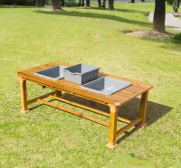 Sparset: Outd. Sand- u. Wassertische 3er Set m.P.