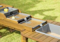Sparset: Outd. Sand- u. Wassertische 3er Set m.P.