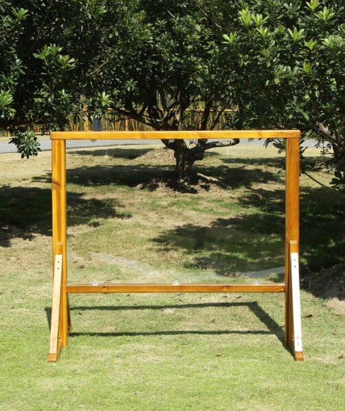 Outdoor Maltafel, transp. inkl. Standf&uuml;&szlig;e