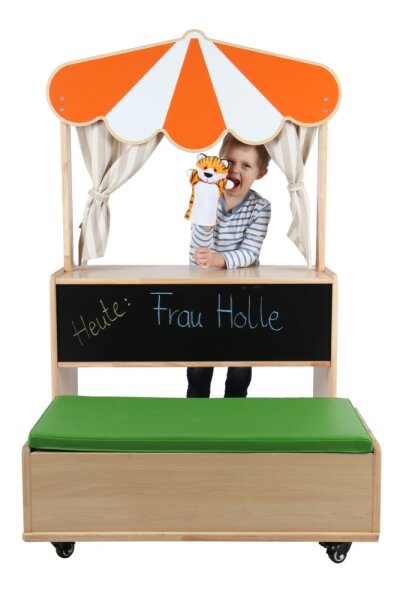 Puppentheater mit Zuschauerbank (Auslaufartikel)