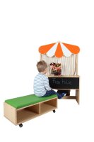 Puppentheater mit Zuschauerbank (Auslaufartikel)