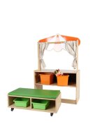 Puppentheater mit Zuschauerbank (Auslaufartikel)