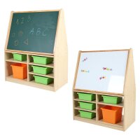 Regalkombination mit Tafel und Magnetboard