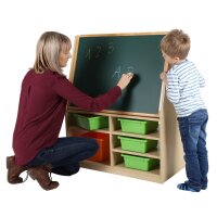 Regalkombination mit Tafel und Magnetboard