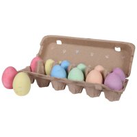 Kreideeier, 12er Set, 2 Eier neben