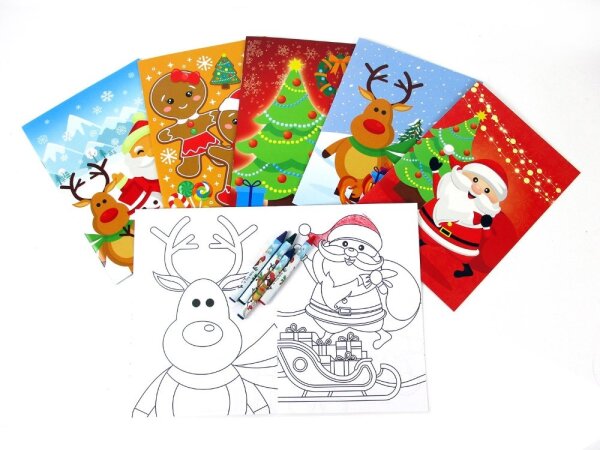 Weihnachtsmalbuch inkl. 4 Stifte (ausverkauft)