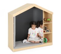 Spiel- und Kuschelhaus mit Kreidetafel und Spiegel