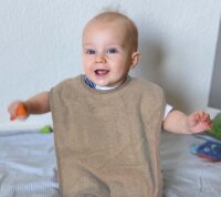 Frottee L&auml;tzchen mit Druckkn&ouml;pfen