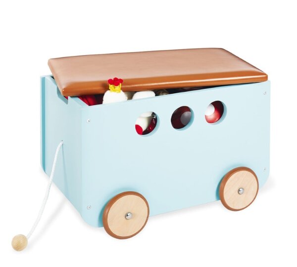 Spielzeugkiste mit Rollen
