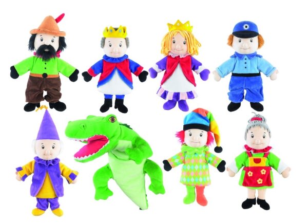 Handpuppenset, 8-tlg.