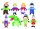 Handpuppenset, 8-tlg.