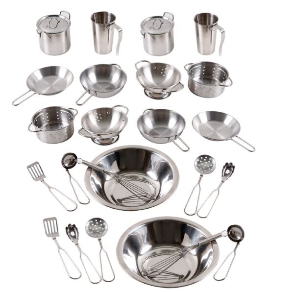 Edelstahl K&uuml;chen Set, 24-tlg.