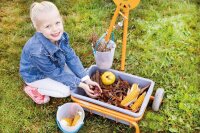 Mobile Waage Kind am Bodenkorb