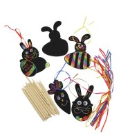 Kratzpapierset Ostern, 24er Pack