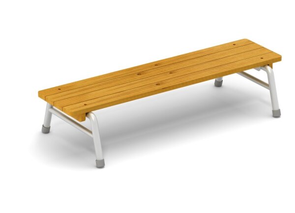 Outdoor-Bank, 2er Set 150 cm, stapelbar, 2er Set