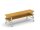 Outdoor-Bank, 2er Set 150 cm, stapelbar, 2er Set