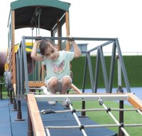 Eisenbahn: Kletterbr&uuml;cke