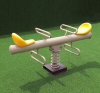 Federwippe mit 2 Sitzschalen