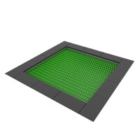 Jumpoo Boden Trampolin quadratisch 200