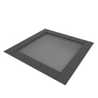 Jumpoo Boden Trampolin quadratisch 200 grau