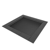 Jumpoo Boden Trampolin quadratisch 200 schwarz