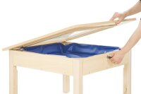Tisch mit Forscherwanne Detail &Ouml;ffnung