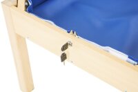 Tisch mit Forscherwanne Detail Verschlu&szlig;