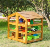 Outdoor Regal, 4-seitig offen, als H&auml;uschen