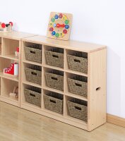Materialkorb Seegras,12er Set