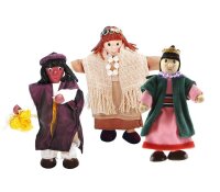 Biegepuppen Weihnachtskrippe Set, 12-tlg.