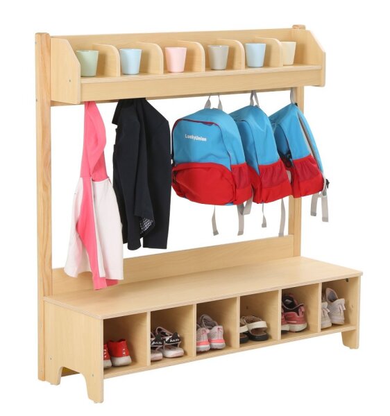 Garderobe Kindergarten 6 Pl&auml;tze