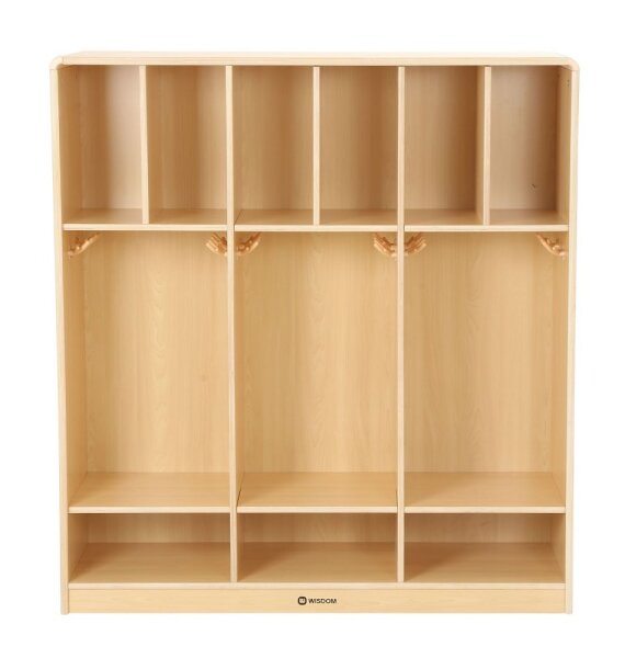 Sechser-Garderobe von vorne