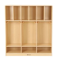 Garderobe 6 Pl&auml;tze mit Rucksackfach