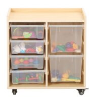 Regalwagen mit 4+2 Boxen