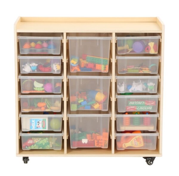 Regalwagen mit 12+3 Boxen