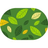 Spielteppich Bl&auml;tter 300 x 200 cm oval
