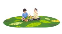 Spielteppich Bl&auml;tter 300 x 200 cm oval