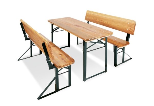 Festzeltgarnitur f&uuml;r Kinder mit Lehne, 3-tlg.