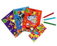 Mal- u. Besch&auml;ftigungsbuch A6 inkl. 6 Buntstifte