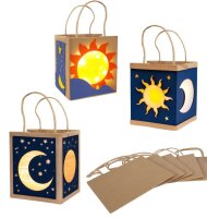 Papiert&uuml;ten natur, gro&szlig; - 12er Pack