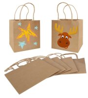 Papiert&uuml;ten natur, gro&szlig; - 12er Pack