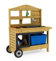 Outdoor Spielk&uuml;che mit Pumpe - fahrbar