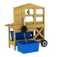 Outdoor Spielk&uuml;che mit Pumpe - fahrbar