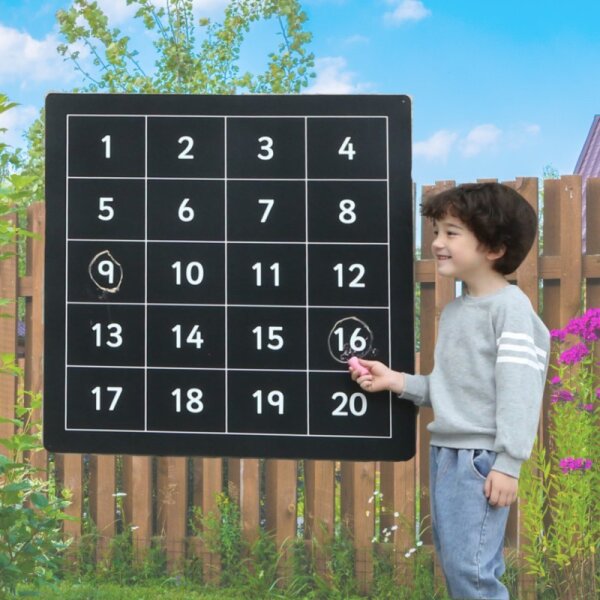 Outdoor Kreidetafel Zahlen 1-20