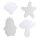 4er-Set Figuren-Spiegel, Outdoor und Indoor