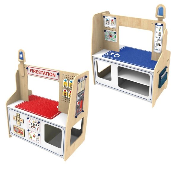 Rollenspiel Station Feuerwehr & Polizei