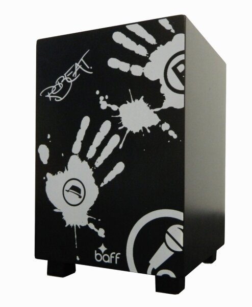 Cajon 42 cm, Graffiti schwarz