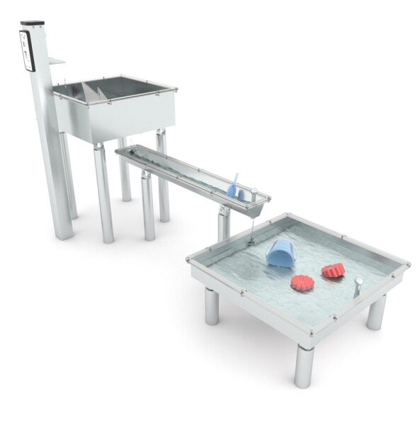 Matschtisch C mit Pumpe aus Edelstahl